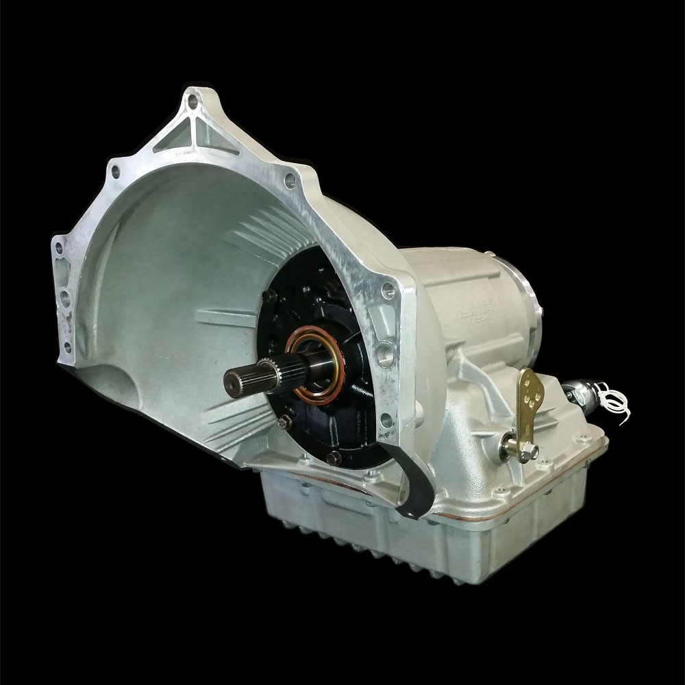 ATD Shorty Powerglide Drag Racing Transmission in Reid Racing Superglide Case Image